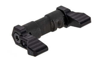 The Phase 5 Tactical 90 degree Ambidextrous AR-15 safety selector features a black anodized finish
